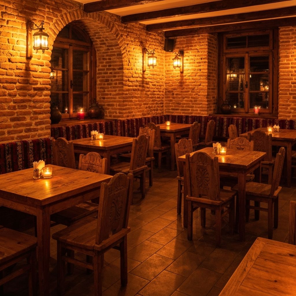 Innenraum des Restaurant Balkanika in Augsburg